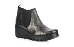 Fly London Women&apos;s Byne Zip Up Ankle Boots In Graphite
