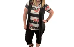 Blumin Lace Detail Cardigan In Black
