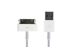 Apple &lpar;3&period;3-Ft&rpar; 30-Pin to USB Charge & Sync Cable for Older Gen iPod&sol;iPad&sol;iPhone