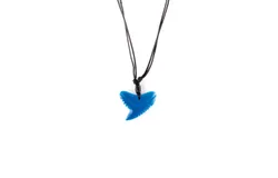 Color-Changing Necklace - Shark Tooth - White to Blue by DelSol for Women - 1 Pc Necklace