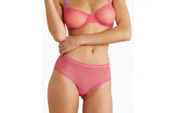Dora Larsen Gracie Clean Tulle Underwire Bra In Bright Orange