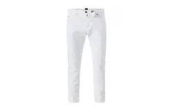 Hugo Boss Men's Cashmere Touch Delaware Denim Jeans, White