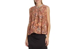 Maria Cher Humahuaca Triana Top In Orange Print