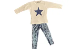 Dori Creations Girls Leggings In Denim Print