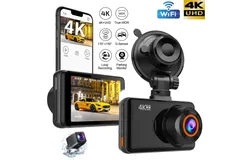 4K dashcam HD 3 "front and rear dual lens WiFi mobile phone interconnection dual recording car recorder M80-WiFi&plus; front &plus; rear &plus;GPS