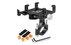 Bike Phone Mount Universal Adjustable Bicycle Cell Phone GPS Mount Holder Bracket Cradle Clamp 360 Degree Rotating