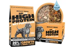 Wet Puppy Food Instant Fresh Dehydrated High Protein Soft Dog Food with Chicken Healthy Growth for Small & Large Breed 20 Dry Dog Food Pounds (Makes 55 lbs. Wet Dog Food, 10 Pouches)
