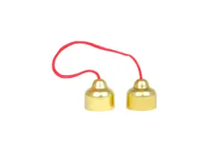 Muslady Copper Hand Bells Musical Bells Orff Percussion Instrument Toy Bell Classroom Musical Instrument for Kids Toddlers Timbre Similar to Triangle Instrument