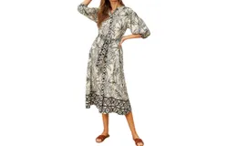 Dress Forum Tropical Shirt Dress In Maui Sand
