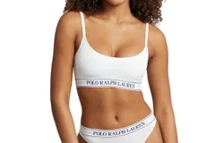 Polo Ralph Lauren Repeat-Logo Cropped Scoopneck Tank In White Cloud