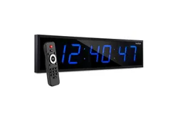 Ivation 36 in&period; Large Digital Wall Clock&comma; LED Digital Clock with Timer and Alarm