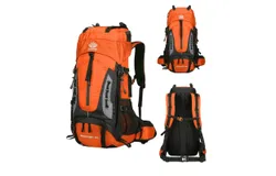 60L camping backpack men&apos;s travel bag mountaineering backpack large hiking storage bag outdoor mountaineering sports backpack（New）