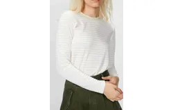 6397 Duofold Long Sleeve Man Tee In Natural&sol;white