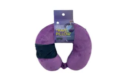 Memory Foam Travel Pillow with Sleep Mask