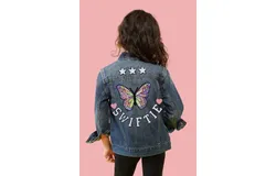Supermix Studio Girl&apos;s Swiftie Jean Jacket In Multi