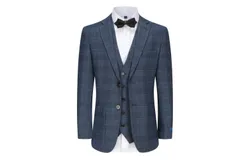 Slim Fit 3PC Check Suit