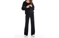 Skemo Velour Palm Beach Top In Black