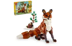 LEGO Creator 3 in 1 Forest Animals&colon; Red Fox Toy&comma; Transforms to Owl or Squirrel Figure&comma; DIY Building Toy Idea for Outdoor Play&comma; Summer Gift Idea for Boys and Girls Ages 9 Years Old and Up&comma; 31154