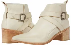 Free People Back Loop Ankle Boot In Bone