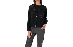 Marrakech Samaria Stretch Cupro Jacket In Black