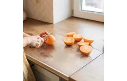 Lightweight acrylic cutting board with counter lip&comma; non slip transparent kitchen counter cutting board&comma; 18x14&comma; 18x15&period;7&comma; 23&period;58x18 inch large cutting board&comma; used for countertop protectors&comma; kitchen essentials&comma; kitchen small tool gifts