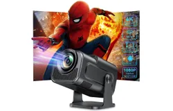 Smart Mini Projector with Android 11&period;0&comma;2024 Upgraded Portable Projector 1080P 4K Full HD with WiFi 6 and BT5&period;2&comma;180°Adjustable Stand&comma; Auto Keystone Home Projector for Phone&sol;TV Stick&sol;Laptop