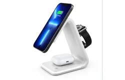 3 in 1 for Magsafe Wireless Charging Station&comma; Magnetic 15W Fast Charger Stand &lpar;white&rpar;
