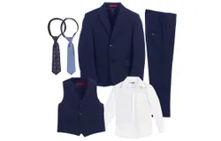 Gioberti Kids and Boys 6-Piece Suit Set Includes Shirt and Accessories