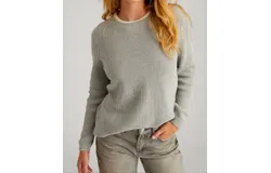 525 America Emma Crewneck Sweater In Medium Heather Grey