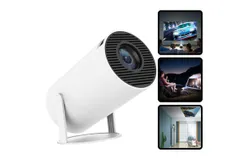 Mini Projector with Android TV 11&period;0&comma; Support 1080P Smart Portable Projector for home theater
