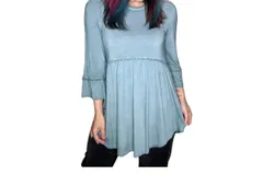 Pol The Rosalind Top In Blue Sage
