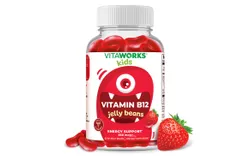 VitaWorks® Vitamin B12 650 mcg for Kids Jelly Beans - Energy&comma; Mood and Metabolism - 60 Count