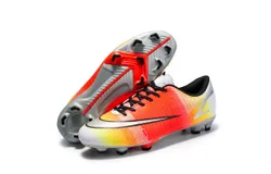 Football shoes tf broken nails artificial turf AG long nails teenage students boys and girls genuine leather foot training shoes