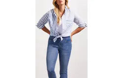 Tribal Roll Up Slv Shirt In Pacific