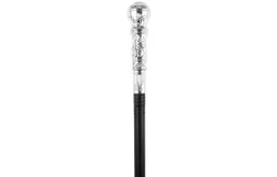 Skeleteen Costume Walking Cane - Silver - 32 in&period;