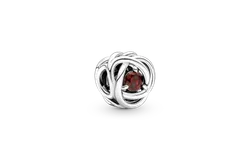 Charm Pandora Círculo Eternidad Rojo Joya Original 790065C06 &vert; Joyería De Lujo Para Mujer &vert; Ideal Para Regalo Elegante &vert; Compatible Con Charms Pandora