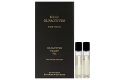 The Piece - Gold by NCP for Unisex - 3 Pc 2 x 4&period;9ml Olfactive Facet -701 Leather and Vetiver EDP Roll On&comma; Necklace