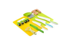 Juego de utensilios de cocina Montessori para niños pequeños&comma; utensilios de cocina seguros para cocinar&comma; cortador 13 piezas