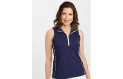 Keep it Covered Sleeveless Golf Top Navy