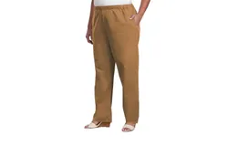 On The Plus Side Relaxed Stretch Twill Pants - Plus In Tan