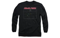 Atari Major Havoc Screen Long Sleeve Adult Tee &sol; T-Shirt