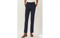 Ecru Thompson Trouser In Navy Pinstripes