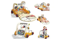 Summer Infant Learn-to-Sit 2-Position Floor Seat &lpar;Heather Gray&rpar; – Sit Baby Up in This Adjustable Baby Activity Seat Appropriate for Ages 4-12 Months – Includes Toys&comma; Funfetti Neutral