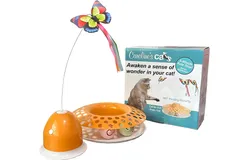 Instincts by Hidden Hijinks Concealed Motion Teaser Wand Interactive Automatic Cat Toy&comma; Battery-Powered Leopard Print&comma; One Size