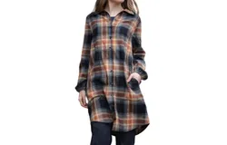 Papillon Plaid Shirtdress In Multi