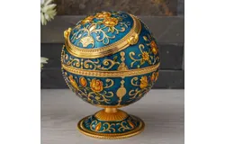 LAUYOO Windproof Ashtray with Lid for Cigarettes Metal Portable Home Ashtrays-Golden-Yellow Rose