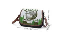 Golf Club Vintage Crossbody Bag for Women Medium Leather Hobo Bags Shoulder Bag Classic City Leather Satchels