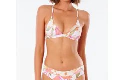 Rip Curl North Shore Cross Back Tri In Light Pink