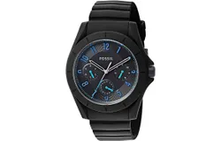 Reloj Fossil Hombre &vert; Coleccion Poptastic &vert; Modelo FS5222 &vert; Caja Redonda &vert; Ø 44mm Acero inoxidable &vert; Cierre Hebilla &vert; Movimiento Cuarzo &vert; Dial Negro &vert; Cristal Mineral &vert; Correa Silicona Negro &vert; 100m &sol; 10 ATM &vert; Línea Deportiva