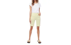 Up&excl; Green Striped Shorts In Neon Green